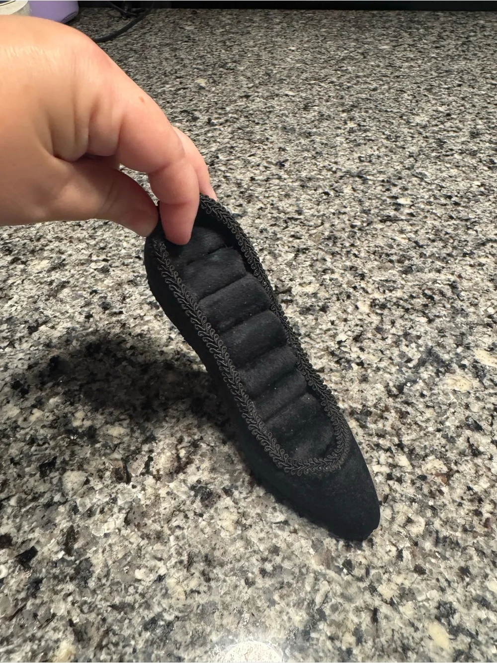 Hobby Lobby Black Suede Decorative High Heel Jewelry Holder